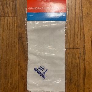NEW #1 Grandpa White Handkerchief